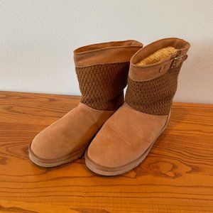 Suede Fur-Lined Boots